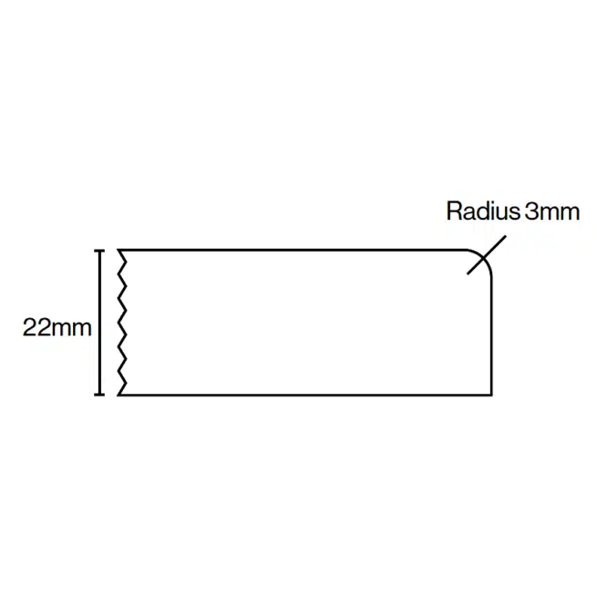 Kitchen Door Profile Edge 1 22mm