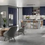 Mason Kitchen S1 Serica Marine Blue Light Grey