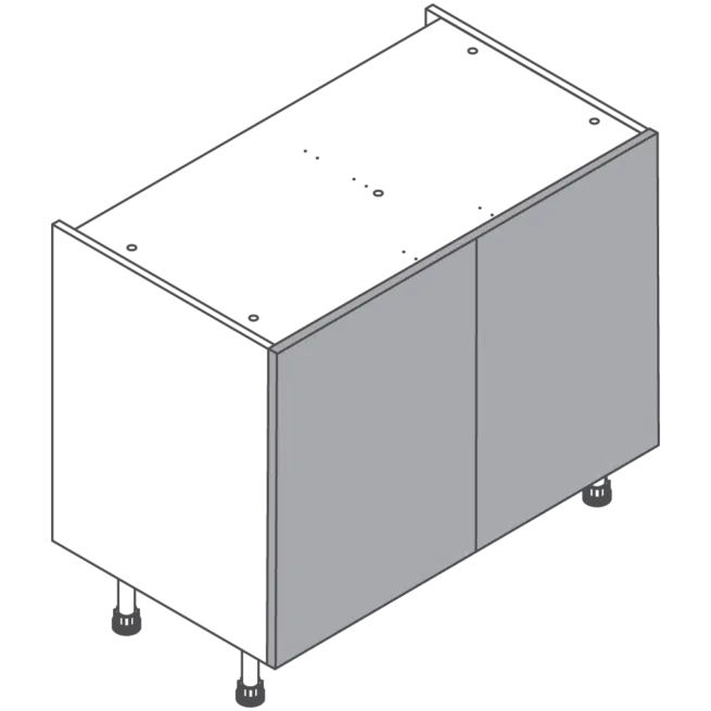 H720 W1000 Clicbox Kitchen Cabinet Base Unit