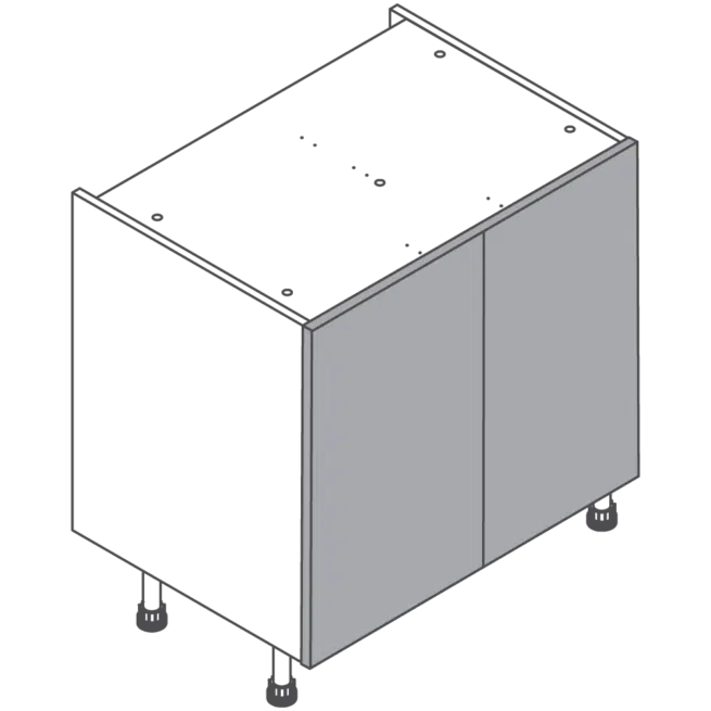 H720 W800 Clicbox Kitchen Cabinet Base Unit