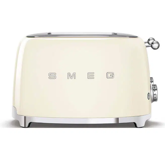 TSF03CRUK Smeg Cream 4 Slice Toaster Side